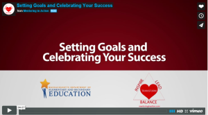 Setting goals and celebrating your success